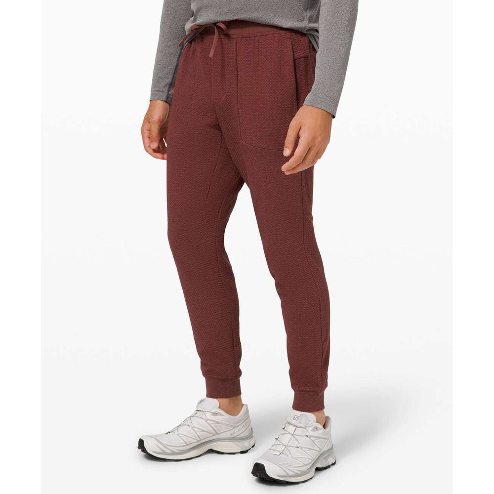 Lululemon At Ease Jogger 29" Inseam Heathered Savannah Red Men's Size Large - Picture 1 of 13